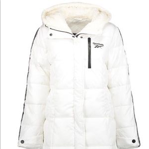 Reebok White Puffer Coat